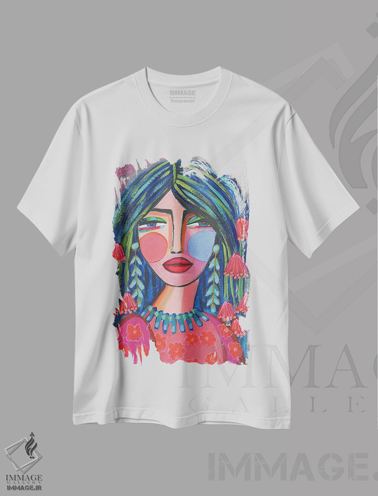 تیشرت طرح دار جنگجوی روح آزاد، دکور بوهمی اثر برندا بوش | immage.ir
