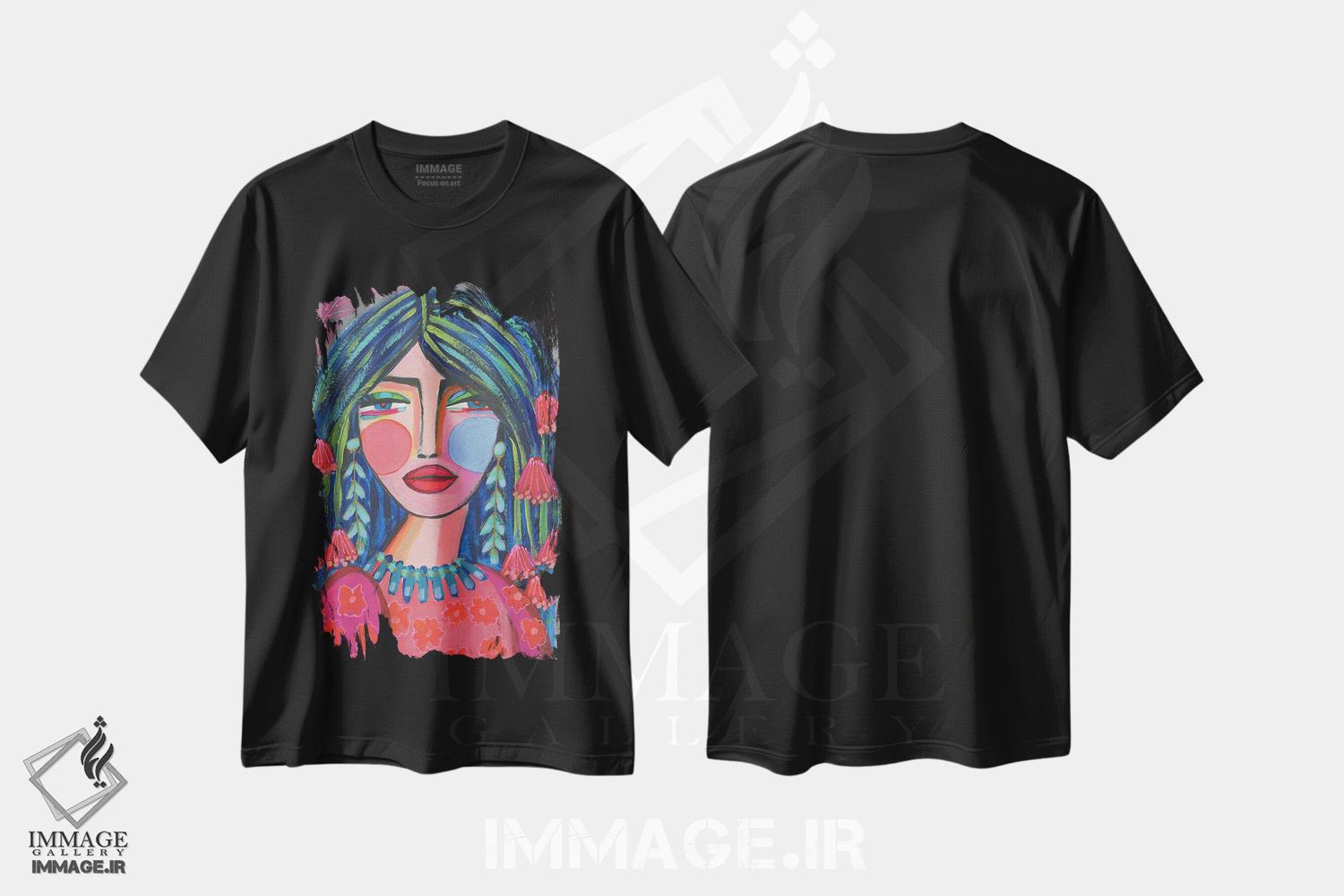 تیشرت طرح دار جنگجوی روح آزاد، دکور بوهمی اثر برندا بوش | فروشگاه ایماژ