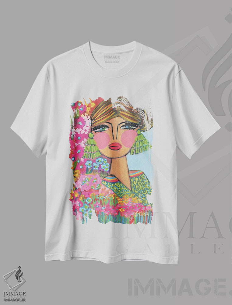 تیشرت طرح دار روزالی، دکور بوهمی اثر برندا بوش | immage.ir