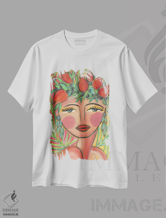 تیشرت طرح دار ملکهٔ برداشت، دکور بوهمی اثر برندا بوش | immage.ir