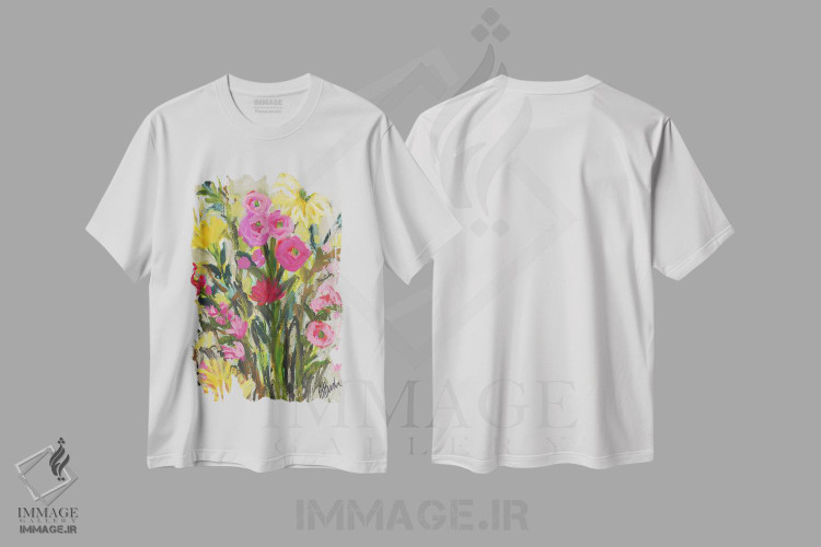 تیشرت طرح دار باغ تابستانی وحشی، دکور معاصر اثر برندا بوش | immage.ir