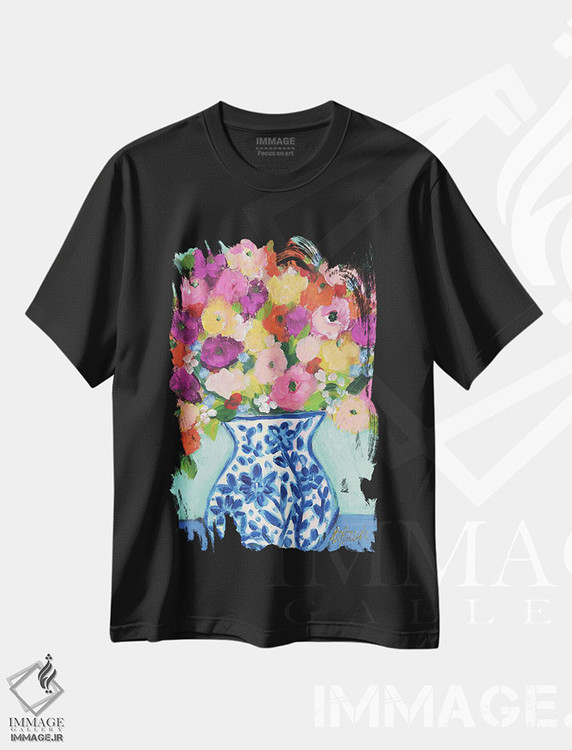 تیشرت طرح دار فراوانی، دکور معاصر اثر برندا بوش | فروشگاه ایماژ