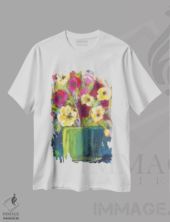 تیشرت طرح دار زیر ستارگان، دکور معاصر اثر برندا بوش | فروشگاه ایماژ