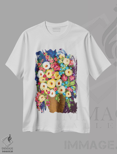 تیشرت طرح دار در سکوت شب، دکور معاصر اثر برندا بوش | فروشگاه ایماژ