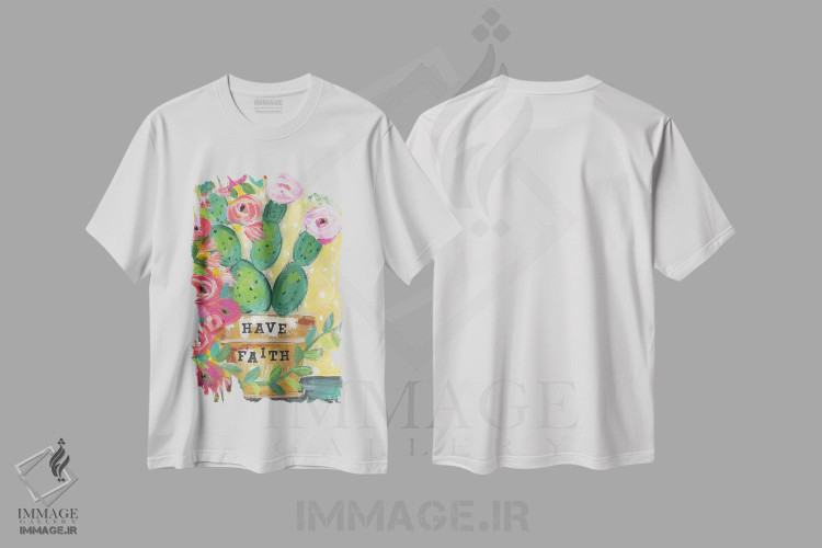 تیشرت طرح دار شکوفه های آفتابی، دکور معاصر اثر برندا بوش | immage.ir