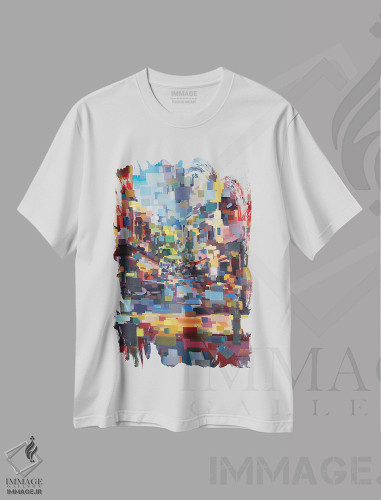 تیشرت طرح دار کوچهٔ ابزارفروشی، آبستره اثر بروک بورچردینگ | فروشگاه ایماژ