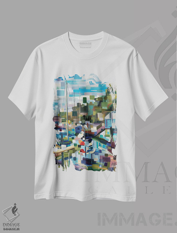 تیشرت طرح دار خاطرات اسکله اثر بروک بورچردینگ | immage.ir
