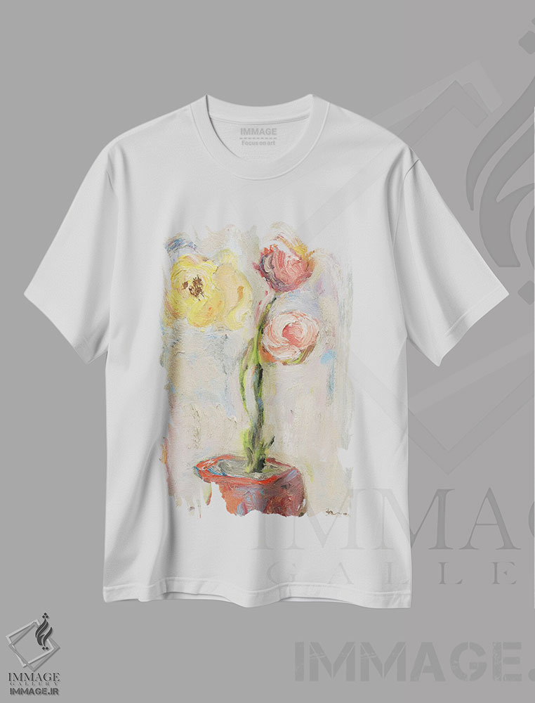 تیشرت طرح دار غنچه های جوانی، تزئینی اثر بردفورد برنر | immage.ir