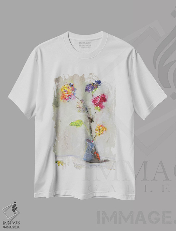 تیشرت طرح دار طرح گل نئوپلیتن، تزئینی اثر بردفورد برنر | immage.ir