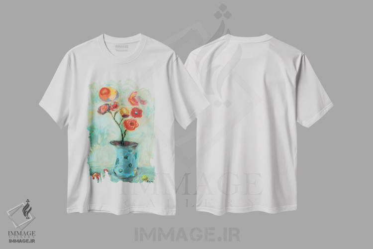 تیشرت طرح دار پرتقال پاپ، تزئینی اثر بردفورد برنر | فروشگاه ایماژ