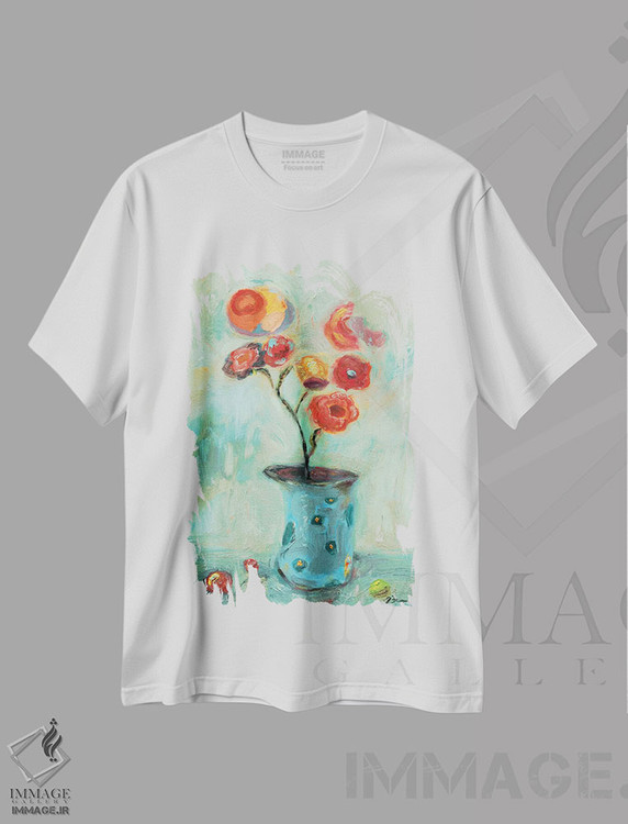 تیشرت طرح دار پرتقال پاپ، تزئینی اثر بردفورد برنر | فروشگاه ایماژ