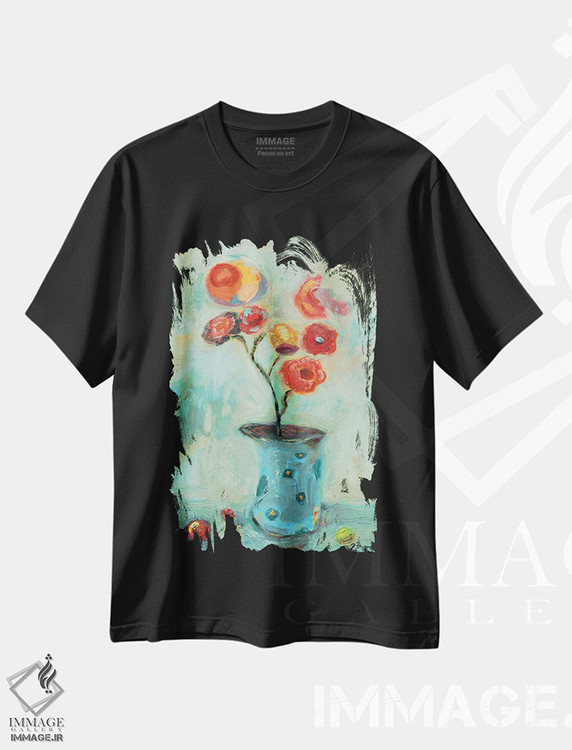 تیشرت طرح دار پرتقال پاپ، تزئینی اثر بردفورد برنر | immage.ir