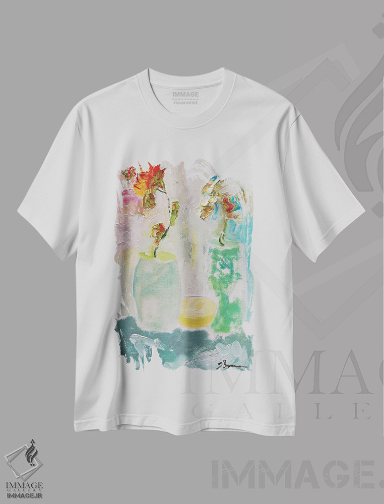 تیشرت طرح دار طلوع تاهیتی، تزئینی اثر بردفورد برنر | فروشگاه ایماژ
