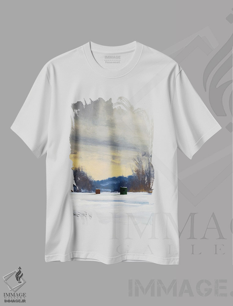 تیشرت طرح دار خانه های یخی خالی، دکور معاصر اثر بن بائر | immage.ir