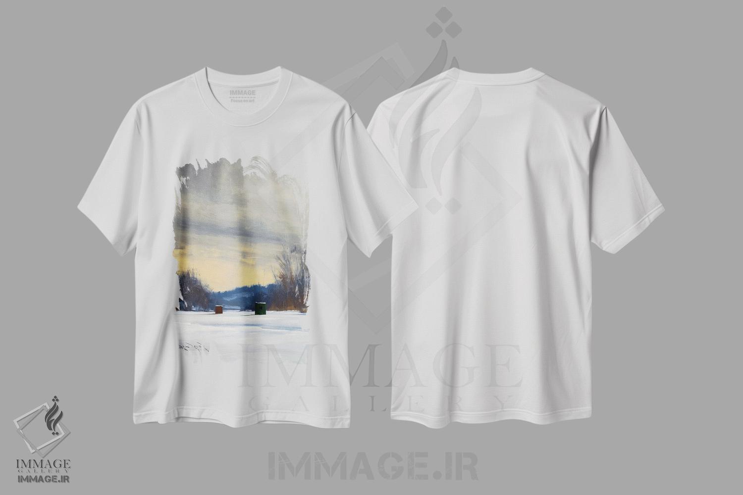 تیشرت طرح دار خانه های یخی خالی، دکور معاصر اثر بن بائر | immage.ir