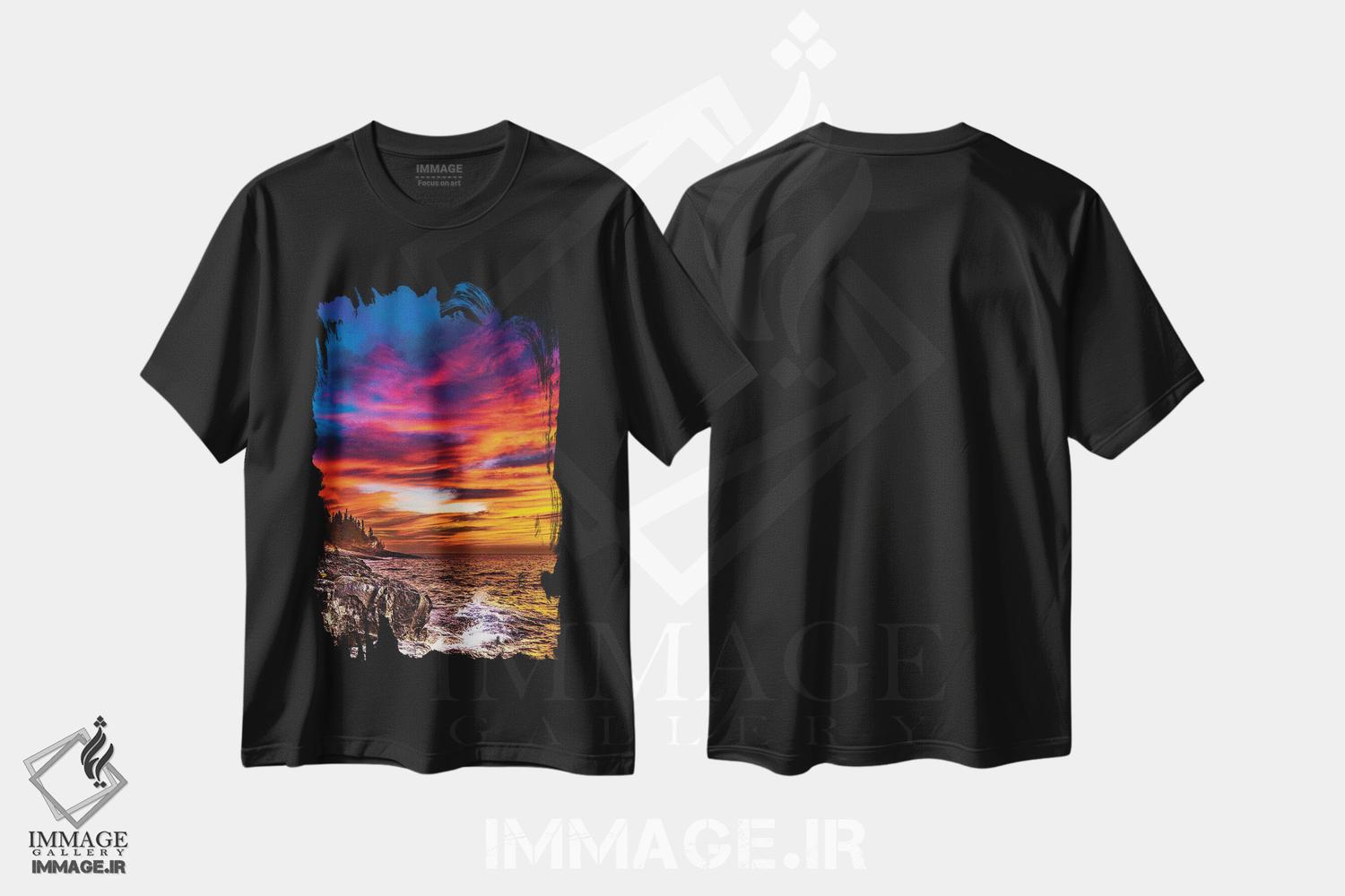 تیشرت طرح دار آغوش سپیده دم، مدیوم اثر برایان بیلکه | immage.ir