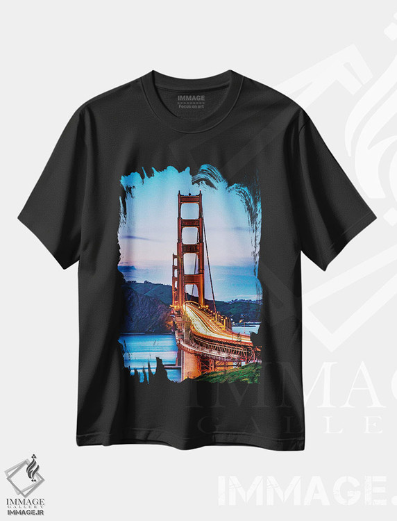 تیشرت طرح دار پلی میان شفق، مدیوم اثر برایان بیلکه | immage.ir
