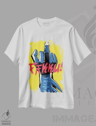 تیشرت طرح دار وسط، هنر دیجیتال اثر بوچر بیلی | فروشگاه ایماژ