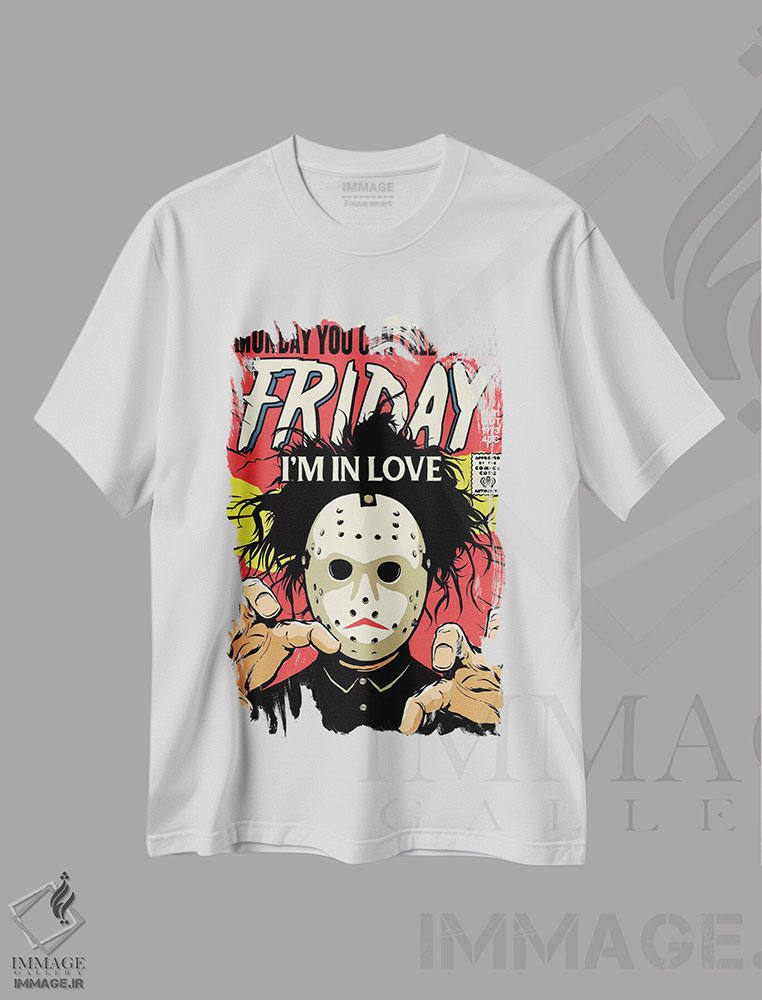 تیشرت طرح دار جمعه، هنر دیجیتال اثر بوچر بیلی | فروشگاه ایماژ