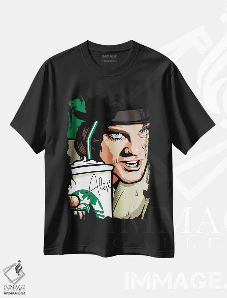 تیشرت طرح دار خشونت فوق شیری، هنر فاخر معاصر اثر بوچر بیلی | immage.ir