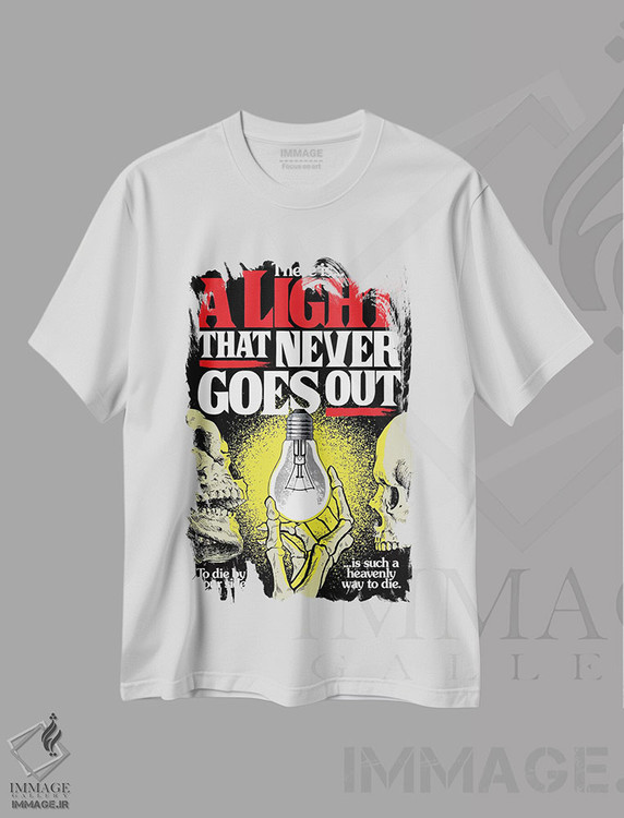 تیشرت طرح دار نوری که هرگز خاموش نمی شود، هنر دیجیتال اثر بوچر بیلی | immage.ir