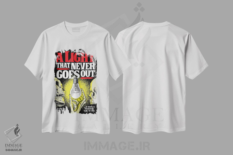 تیشرت طرح دار نوری که هرگز خاموش نمی شود، هنر دیجیتال اثر بوچر بیلی | immage.ir