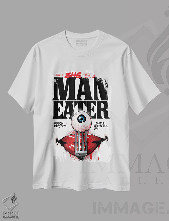 تیشرت طرح دار شکارچی مردان، هنر دیجیتال اثر بوچر بیلی | فروشگاه ایماژ