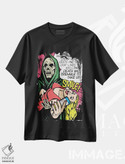 تیشرت طرح دار مرگ خواهد لرزید، هنر دیجیتال اثر بوچر بیلی | فروشگاه ایماژ