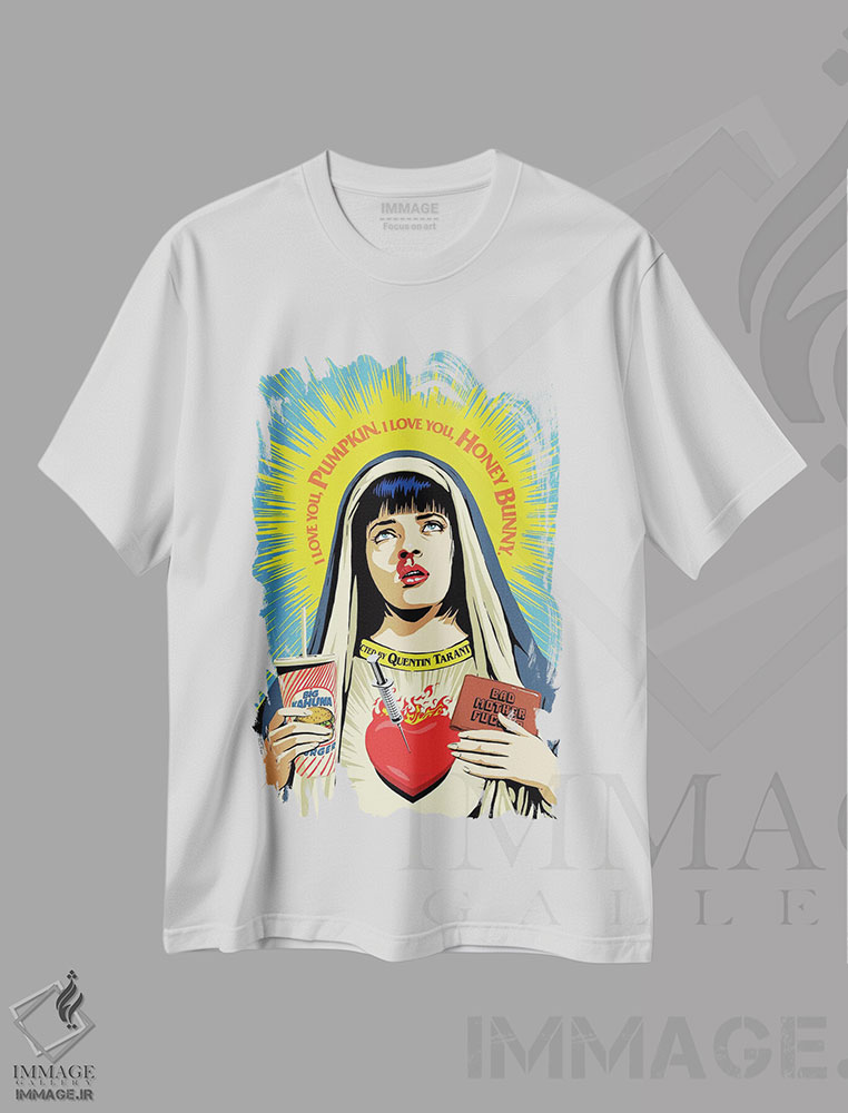 تیشرت طرح دار دوشیزه پالپ، هنر دیجیتال اثر بوچر بیلی | فروشگاه ایماژ