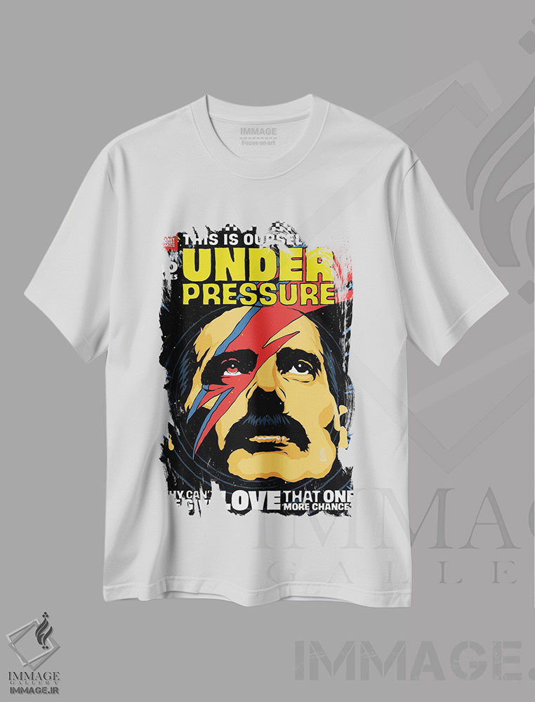 تیشرت طرح دار فشار، هنر فاخر معاصر اثر بوچر بیلی | فروشگاه ایماژ