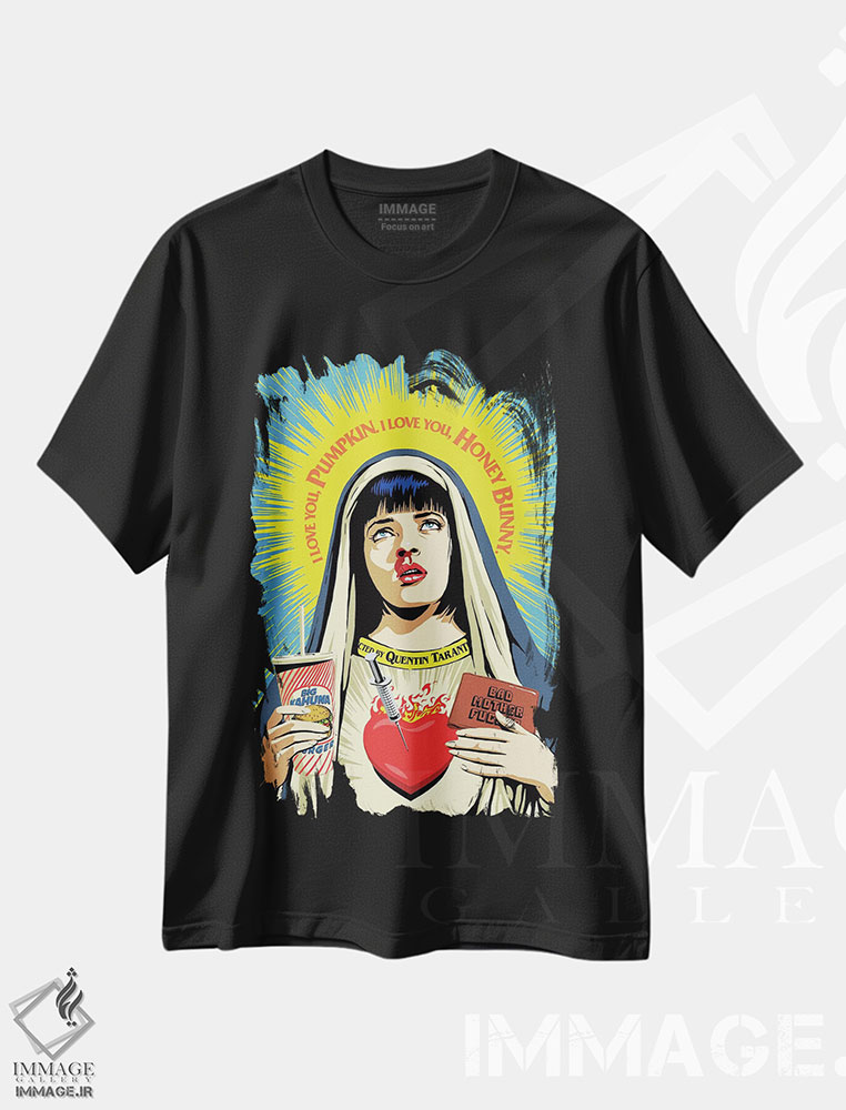 تیشرت طرح دار دوشیزه پالپ، هنر دیجیتال اثر بوچر بیلی | immage.ir
