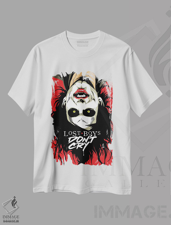 تیشرت طرح دار پسران گریان، هنر دیجیتال اثر بوچر بیلی | فروشگاه ایماژ