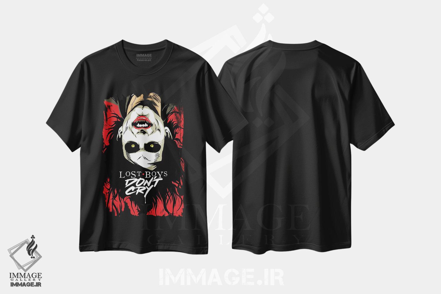 تیشرت طرح دار پسران گریان، هنر دیجیتال اثر بوچر بیلی | immage.ir