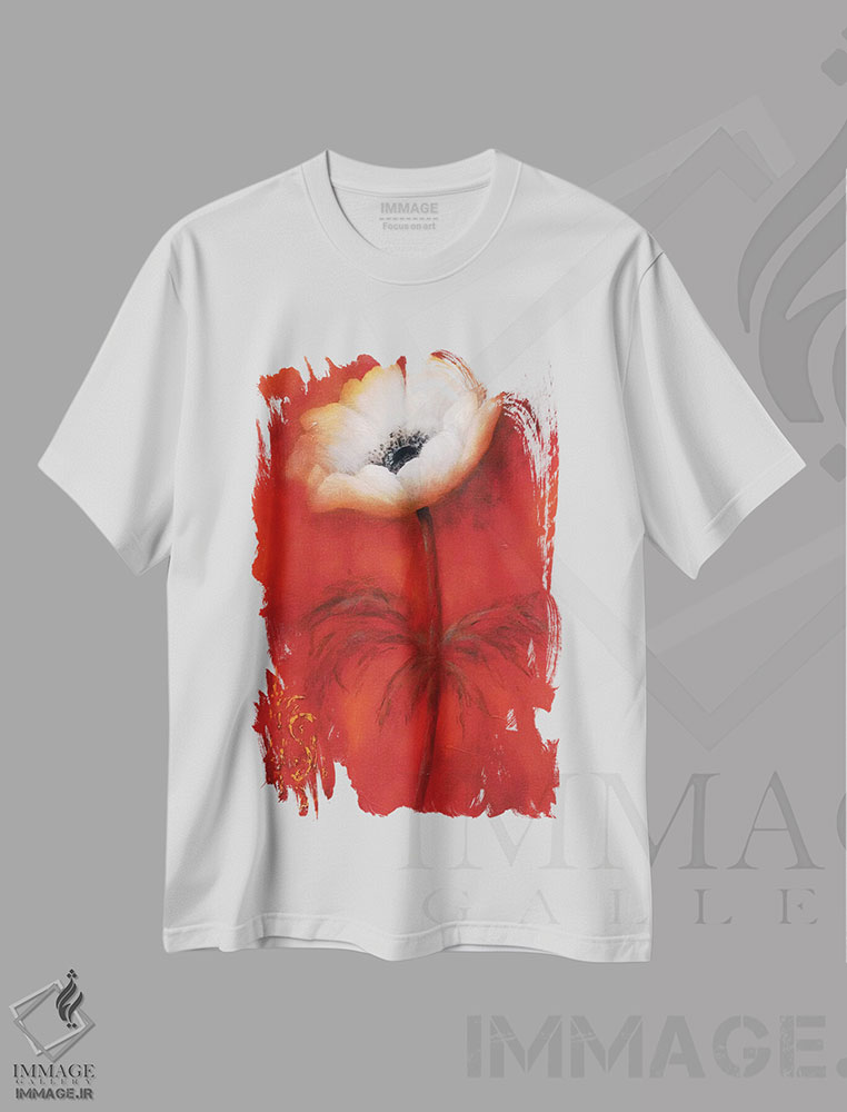 تیشرت طرح دار شقایق I، تزئینی اثر بتی جانسما | immage.ir