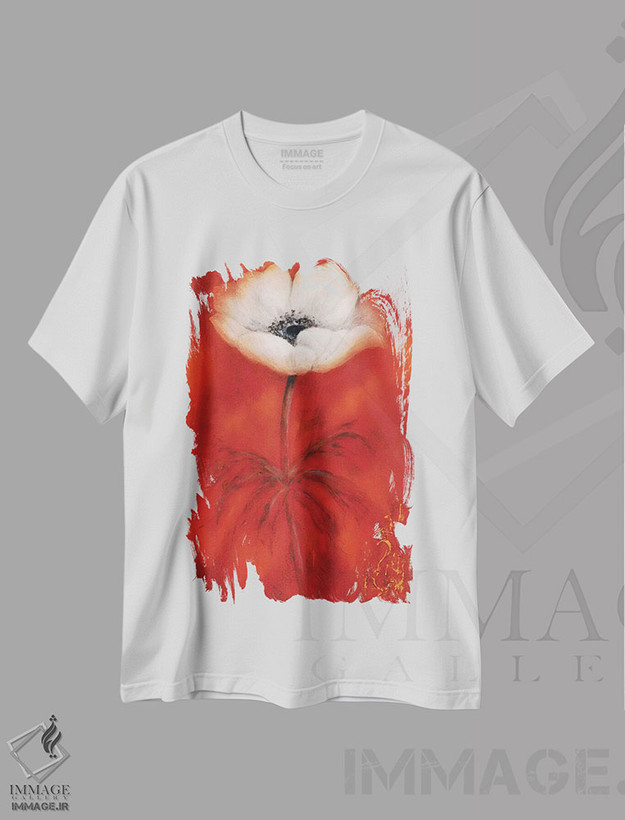 تیشرت طرح دار شقایق II، تزئینی اثر بتی جانسما | فروشگاه ایماژ