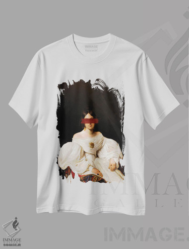 تیشرت طرح دار پرتره زن کلاسیک IX، دکوراسیون جایگزین اثر بونا فیدسا | فروشگاه ایماژ