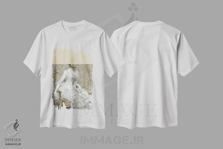 تیشرت طرح دار پرتره زن کلاسیک XXX، تزئینی اثر بونا فیدسا | فروشگاه ایماژ