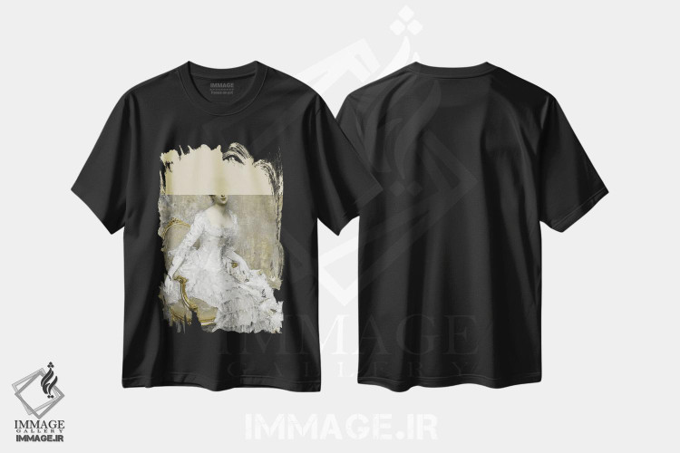 تیشرت طرح دار پرتره زن کلاسیک XXX، تزئینی اثر بونا فیدسا | immage.ir