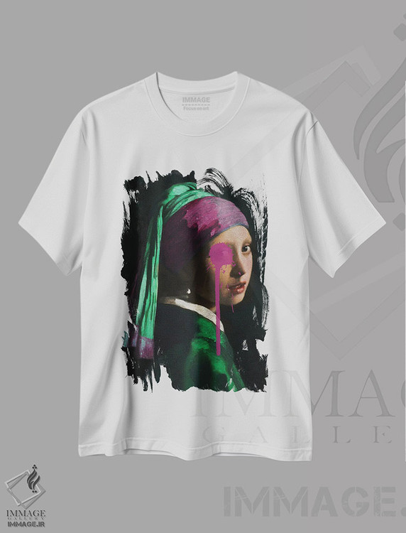تیشرت طرح دار پاشیدن رنگ در جای اشتباه، هنر دیجیتال اثر بونا فیدسا | immage.ir