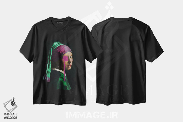 تیشرت طرح دار پاشیدن رنگ در جای اشتباه، هنر دیجیتال اثر بونا فیدسا | فروشگاه ایماژ