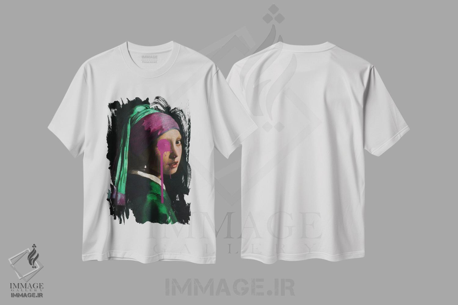 تیشرت طرح دار پاشیدن رنگ در جای اشتباه، هنر دیجیتال اثر بونا فیدسا | immage.ir