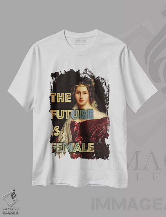 تیشرت طرح دار آینده زنانه است، هنر دیجیتال اثر بونا فیدسا | immage.ir