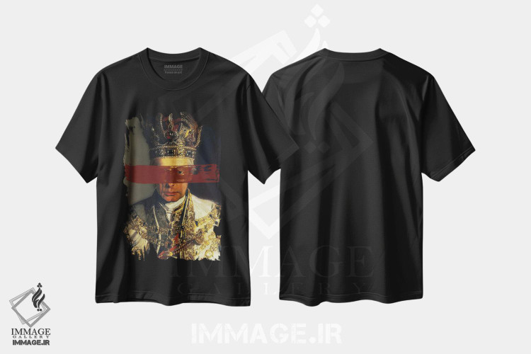 تیشرت طرح دار پرتره پادشاه کلاسیک X، تزئینی اثر بونا فیدسا | immage.ir