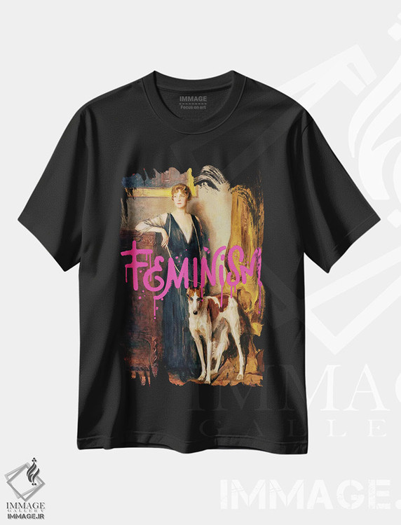 تیشرت طرح دار هنر فمینیستی، تزئینی اثر بونا فیدسا | immage.ir