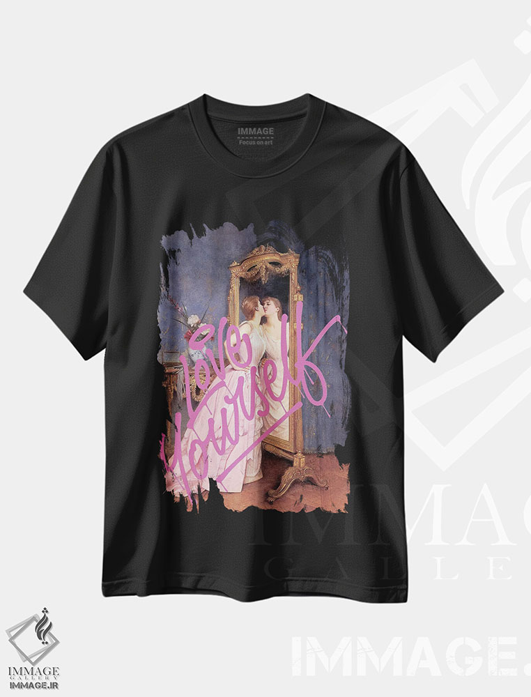 تیشرت طرح دار پرتره عشق به خود، تزئینی اثر بونا فیدسا | immage.ir