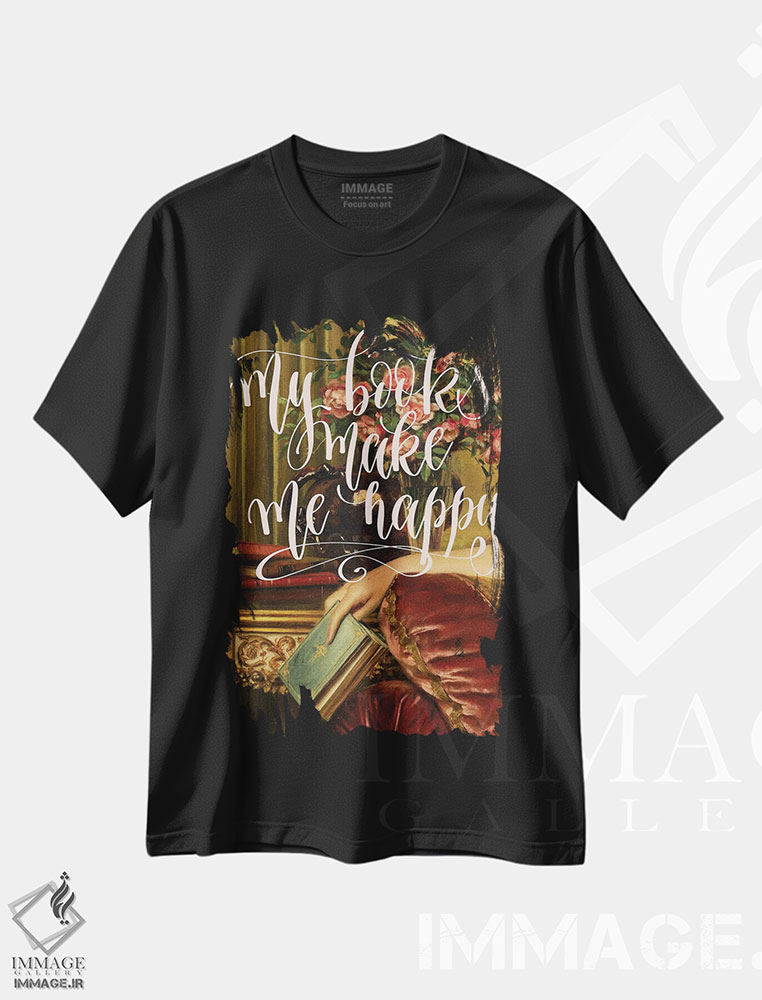 تیشرت طرح دار هنر کتاب کلاسیک، تزئینی اثر بونا فیدسا | immage.ir