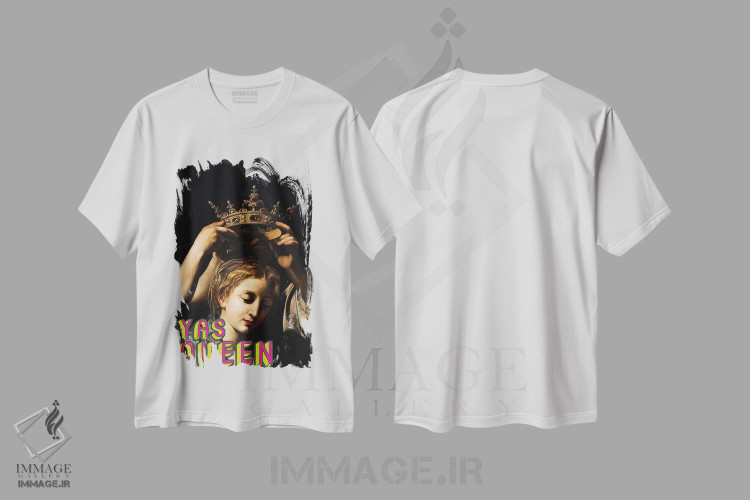 تیشرت طرح دار ملکه باش، تزئینی اثر بونا فیدسا | immage.ir