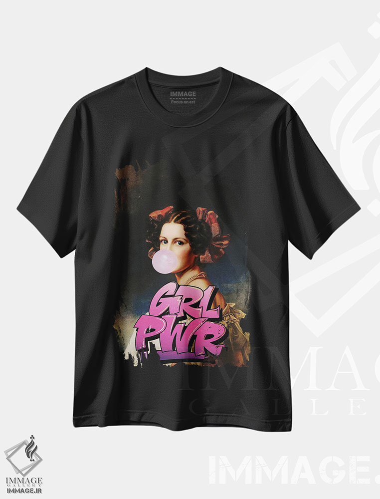 تیشرت طرح دار قدرت دخترانه، تزئینی اثر بونا فیدسا | immage.ir