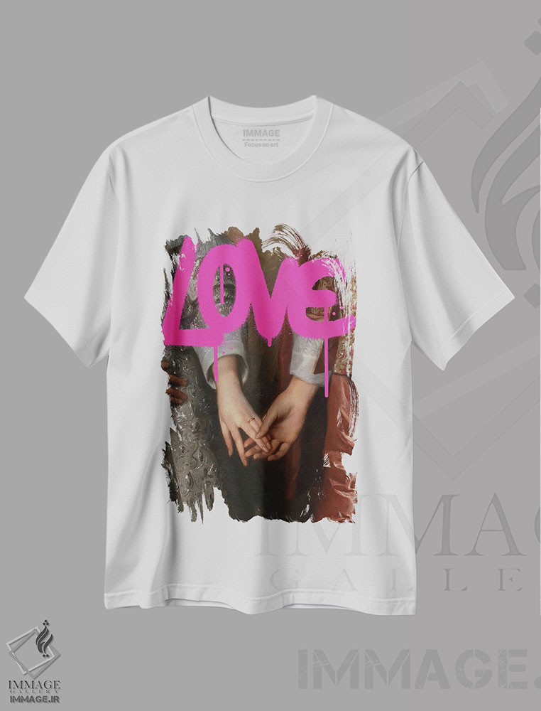 تیشرت طرح دار عشق، تزئینی اثر بونا فیدسا | immage.ir