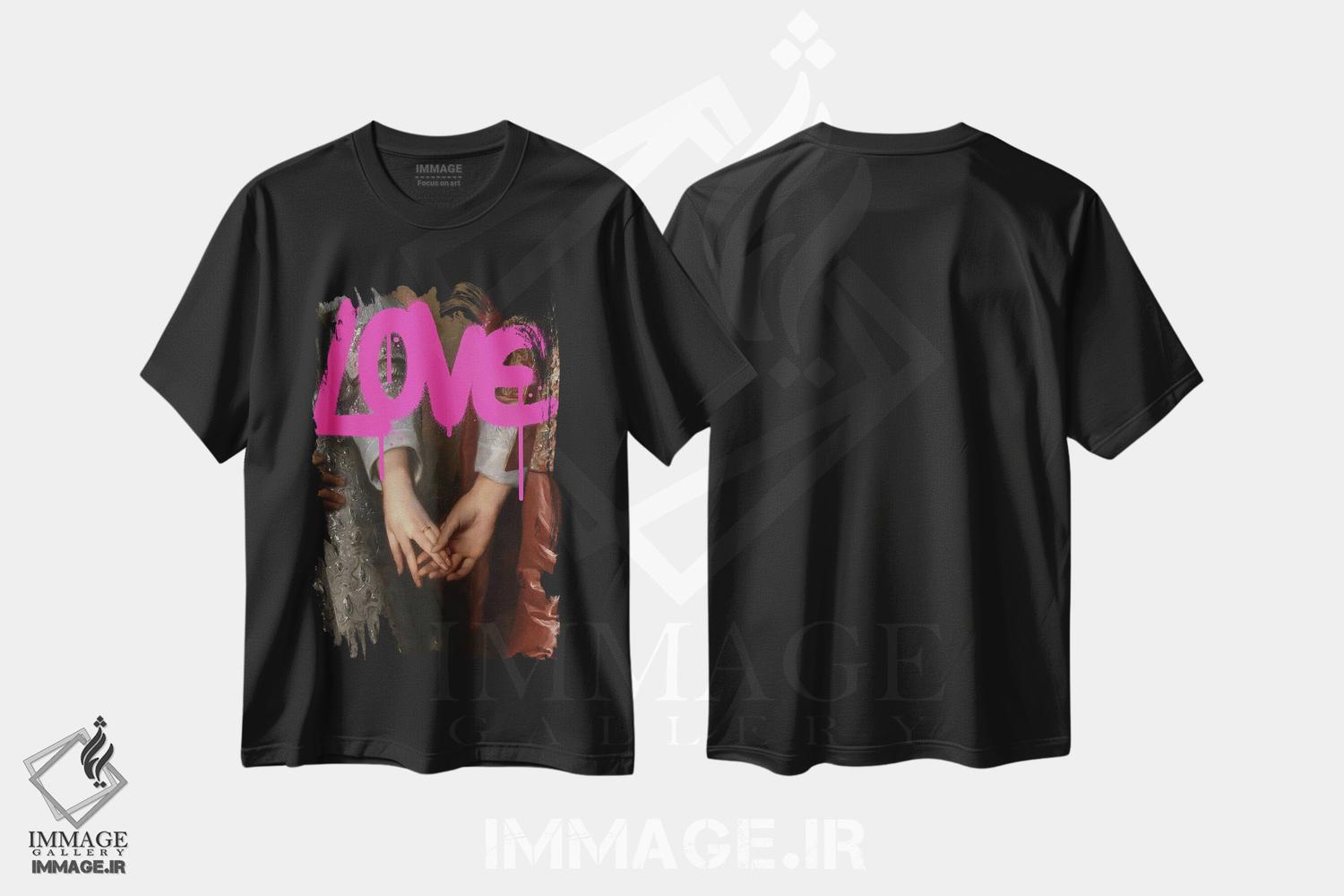 تیشرت طرح دار عشق، تزئینی اثر بونا فیدسا | فروشگاه ایماژ